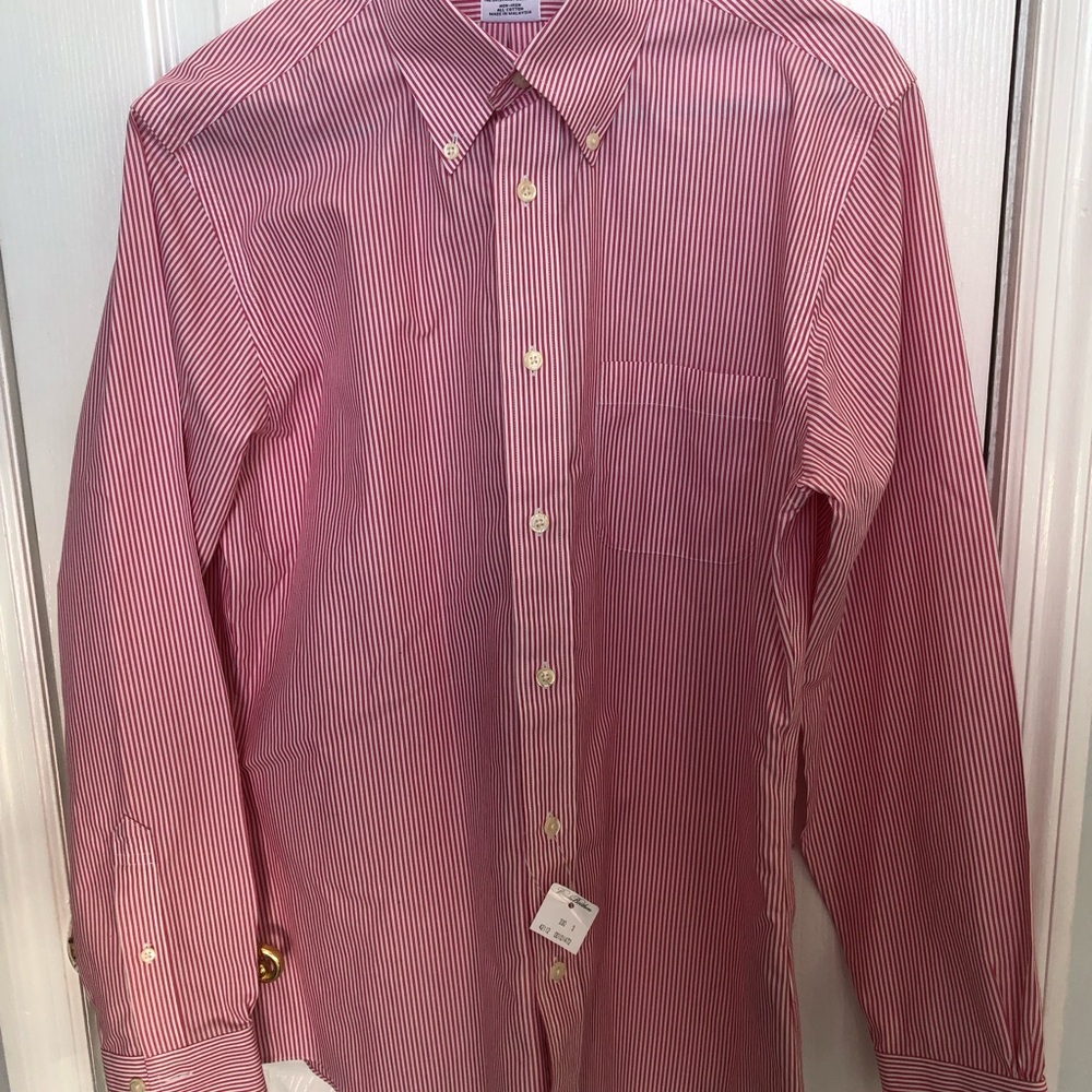 Brooks Brothers Red and White Striped Shirt